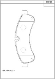 Комплект тормозных колодок (ASIMCO: KD78129)