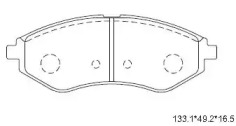 Комплект тормозных колодок (ASIMCO: KD9723)