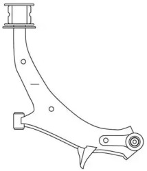 Рычаг независимой подвески колеса (FRAP: 2509)