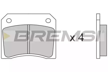 Комплект тормозных колодок (BREMSI: BP2005)