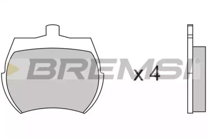Комплект тормозных колодок (BREMSI: BP2012)