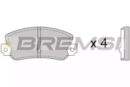 Комплект тормозных колодок (BREMSI: BP2074)