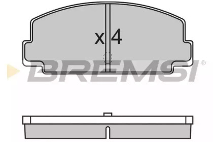 Комплект тормозных колодок (BREMSI: BP2137)