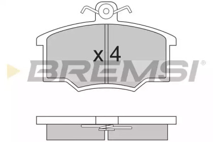 Комплект тормозных колодок (BREMSI: BP2143)