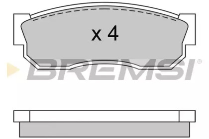 Комплект тормозных колодок (BREMSI: BP2246)