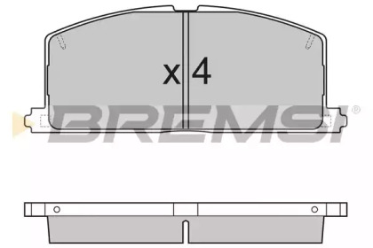 Комплект тормозных колодок (BREMSI: BP2255)