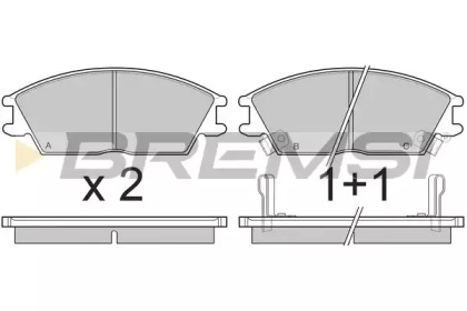 Комплект тормозных колодок (BREMSI: BP2293)