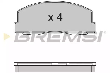 Комплект тормозных колодок (BREMSI: BP2299)