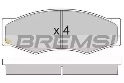 Комплект тормозных колодок (BREMSI: BP2302)