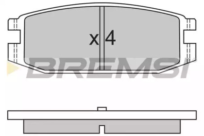 Комплект тормозных колодок (BREMSI: BP2331)