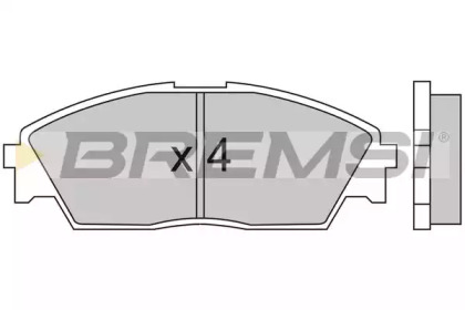 Комплект тормозных колодок (BREMSI: BP2350)