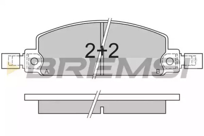 Комплект тормозных колодок (BREMSI: BP2413)