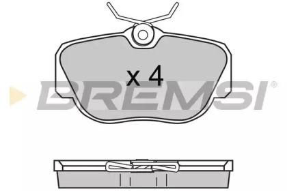 Комплект тормозных колодок (BREMSI: BP2425)
