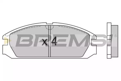 Комплект тормозных колодок (BREMSI: BP2503)