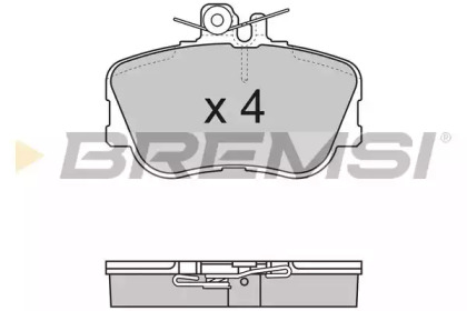 Комплект тормозных колодок (BREMSI: BP2586)
