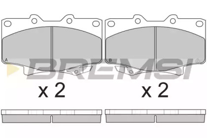 Комплект тормозных колодок (BREMSI: BP2623)