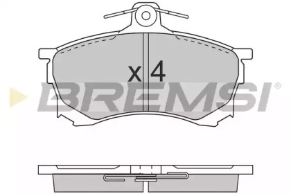 Комплект тормозных колодок (BREMSI: BP2700)