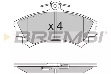 Комплект тормозных колодок (BREMSI: BP2702)