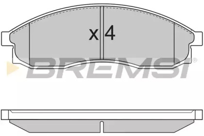 Комплект тормозных колодок (BREMSI: BP2726)