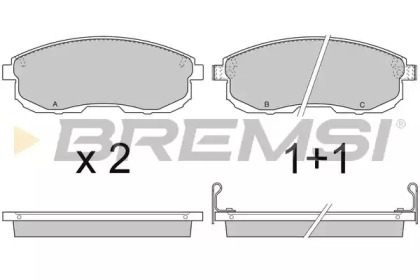 Комплект тормозных колодок (BREMSI: BP2734)
