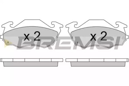 Комплект тормозных колодок (BREMSI: BP2738)