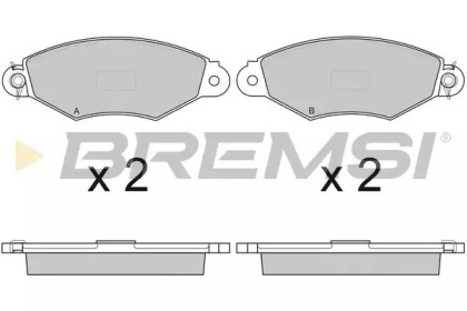 Комплект тормозных колодок (BREMSI: BP2749)