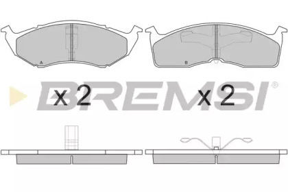 Комплект тормозных колодок (BREMSI: BP2765)