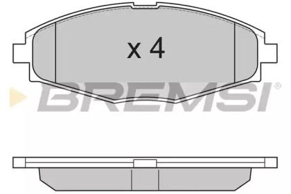 Комплект тормозных колодок (BREMSI: BP2804)