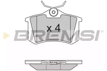 Комплект тормозных колодок (BREMSI: BP2807)