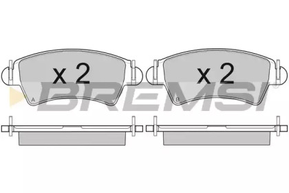 Комплект тормозных колодок (BREMSI: BP2879)