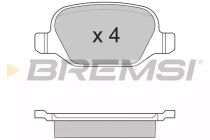 Комплект тормозных колодок (BREMSI: BP2890)