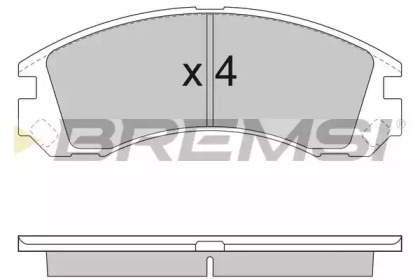 Комплект тормозных колодок (BREMSI: BP2953)