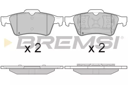 Комплект тормозных колодок (BREMSI: BP2980)