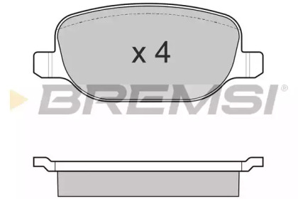 Комплект тормозных колодок (BREMSI: BP3024)