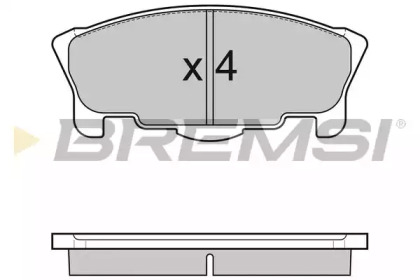 Комплект тормозных колодок (BREMSI: BP3065)