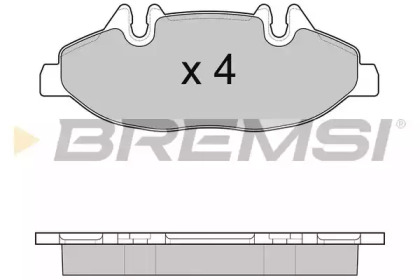 Комплект тормозных колодок (BREMSI: BP3100)