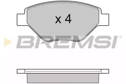 Комплект тормозных колодок (BREMSI: BP3113)