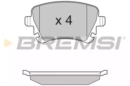 Комплект тормозных колодок (BREMSI: BP3130)