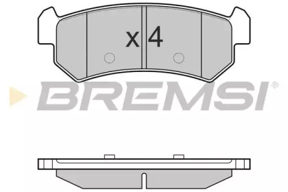 Комплект тормозных колодок (BREMSI: BP3148)