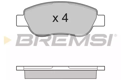 Комплект тормозных колодок (BREMSI: BP3186)