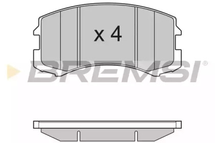 Комплект тормозных колодок (BREMSI: BP3192)