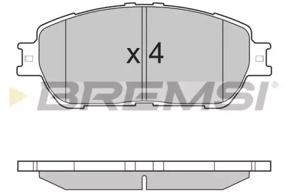 Комплект тормозных колодок (BREMSI: BP3209)