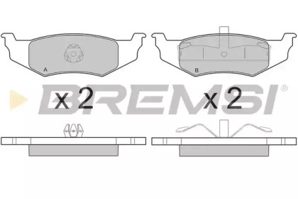 Комплект тормозных колодок (BREMSI: BP3216)