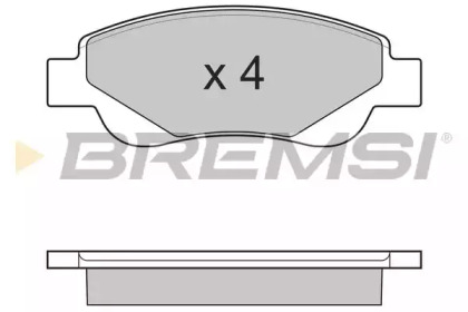 Комплект тормозных колодок (BREMSI: BP3225)