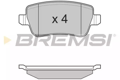 Комплект тормозных колодок (BREMSI: BP3227)