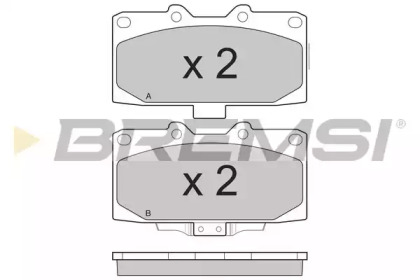 Комплект тормозных колодок (BREMSI: BP3271)