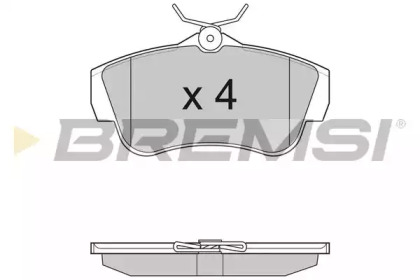 Комплект тормозных колодок (BREMSI: BP3284)