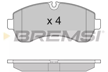 Комплект тормозных колодок (BREMSI: BP3290)