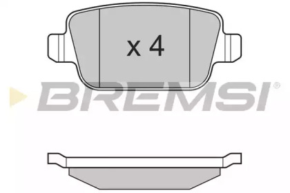 Комплект тормозных колодок (BREMSI: BP3300)