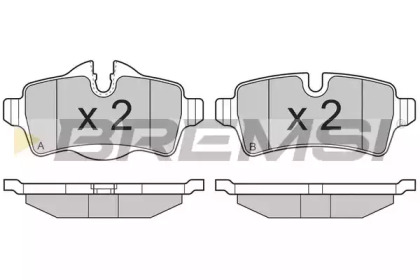 Комплект тормозных колодок (BREMSI: BP3305)